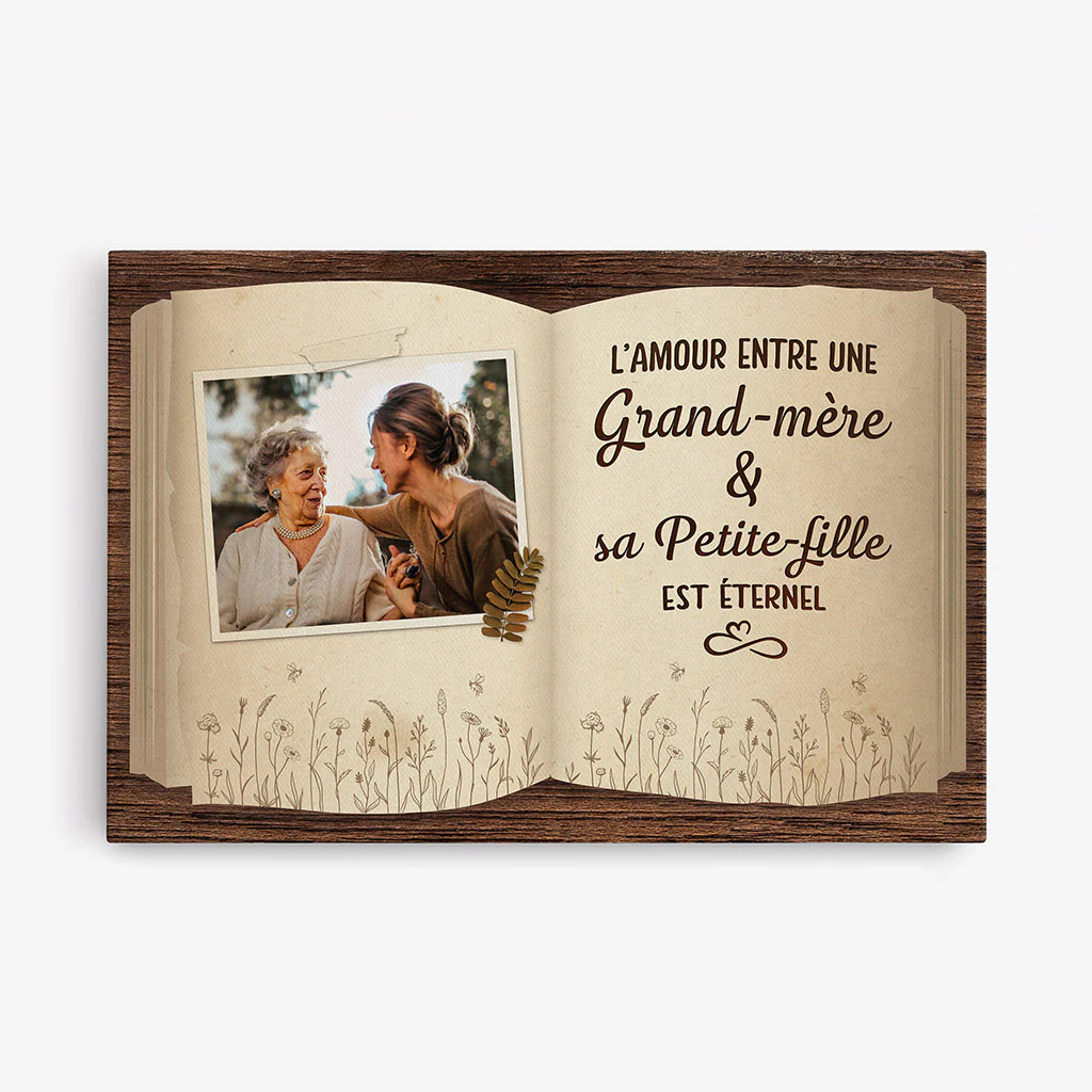 Tableau Fête Des Mères Personnalisé | L'Amour Entre Une Mamie et Ses Enfants Éternel