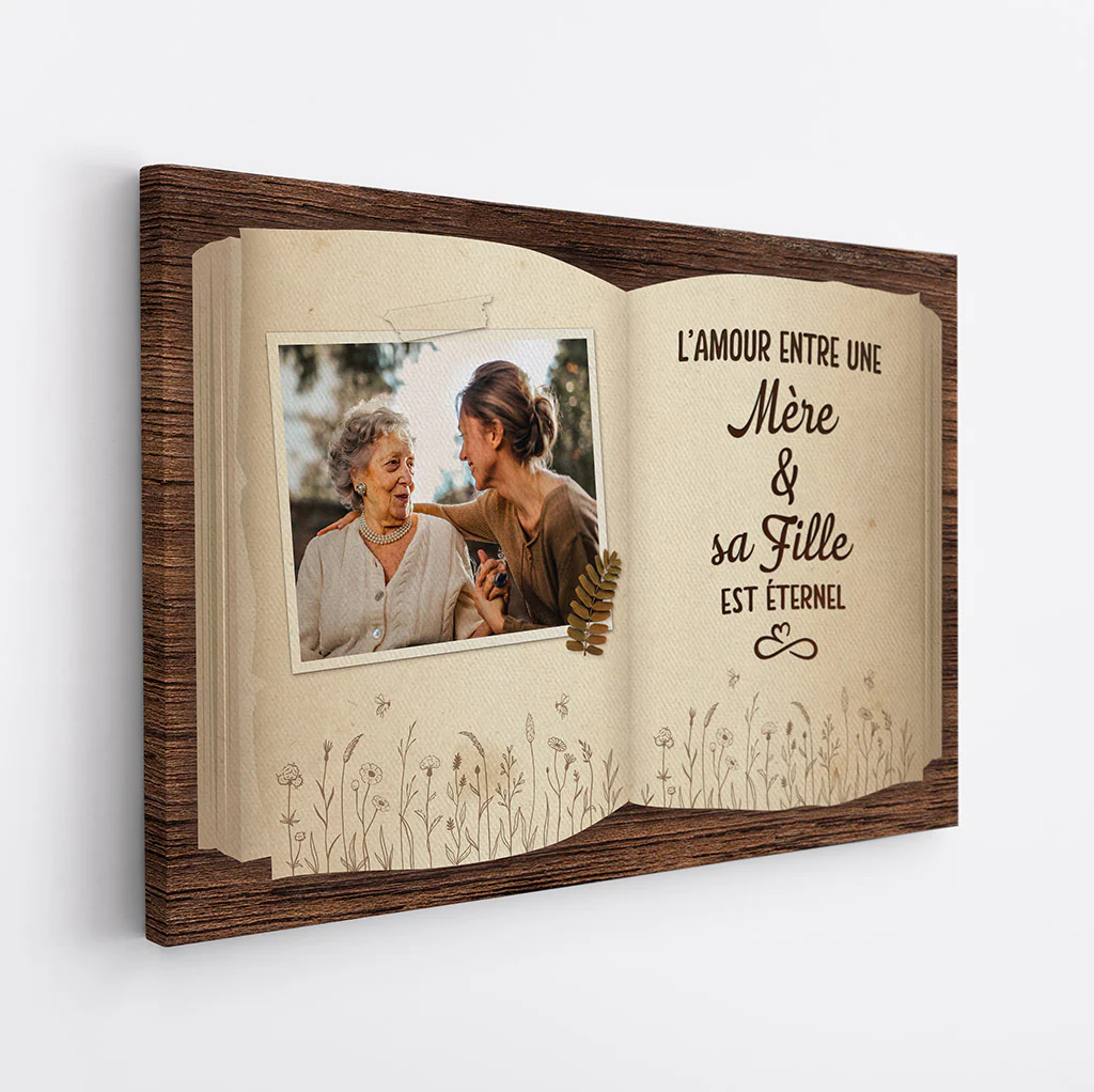 Tableau Fête Des Mères Personnalisé | L'Amour Entre Une Mamie et Ses Enfants Éternel - Image 2