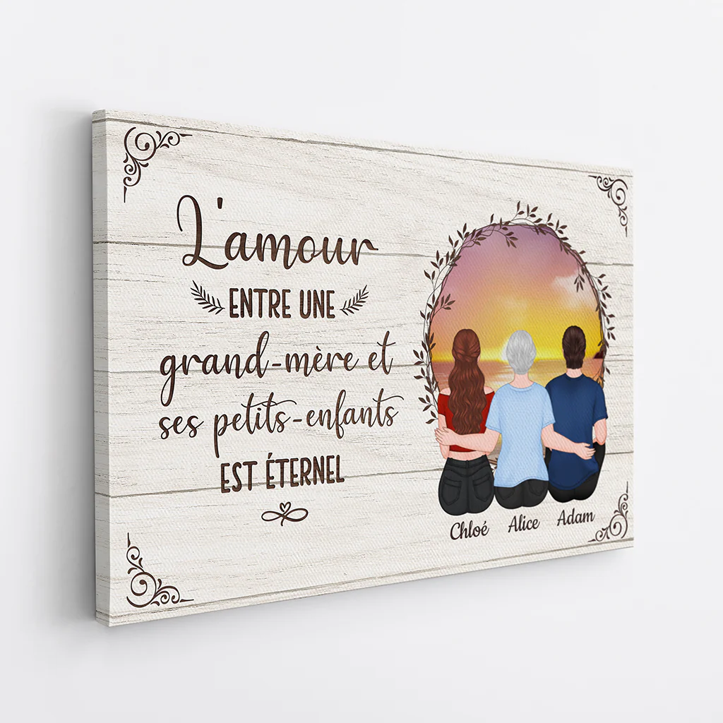 Tableau De Mariage Personnalisé – L’Amour Est Éternel - Image 2