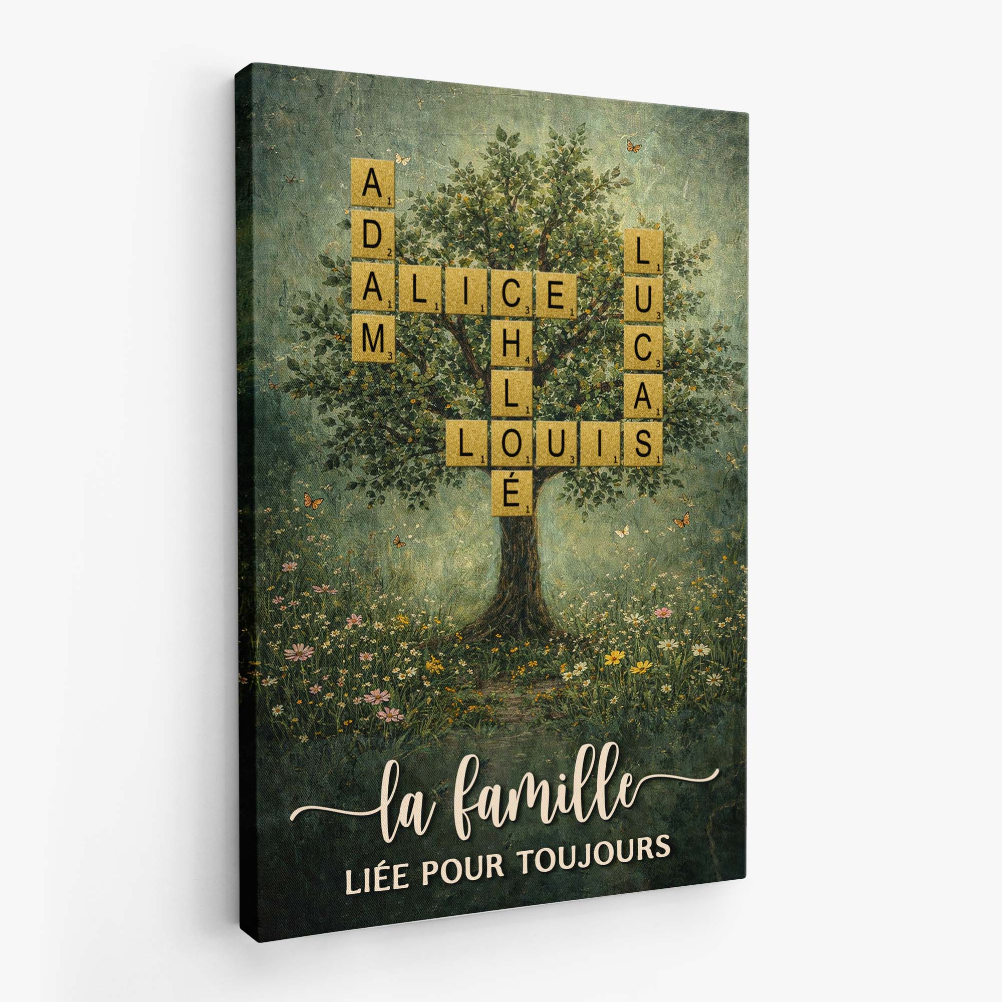 Toile Arbre De Vie Personnalisé – L'Amour De La Famille - Image 2