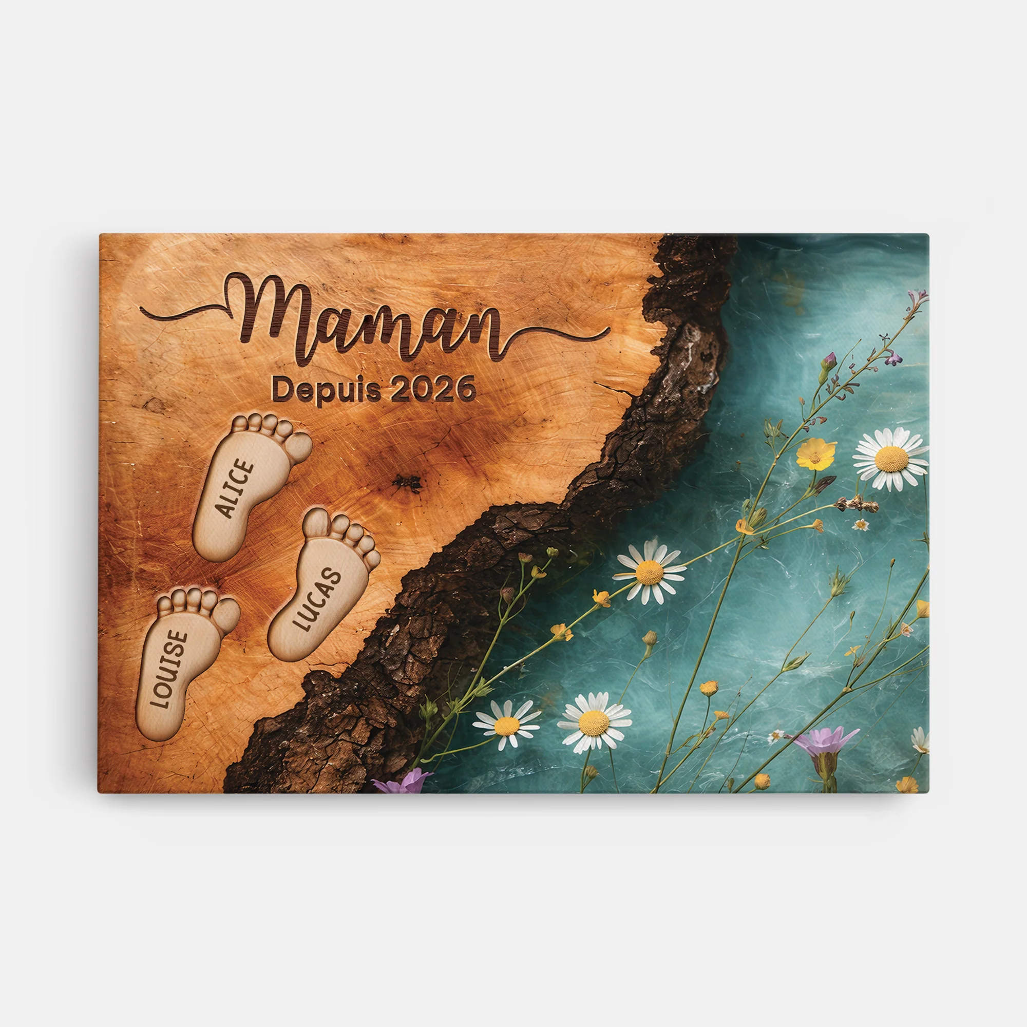 Tableau Fête Des Mères Personnalisé | Maman Depuis Papa Depuis