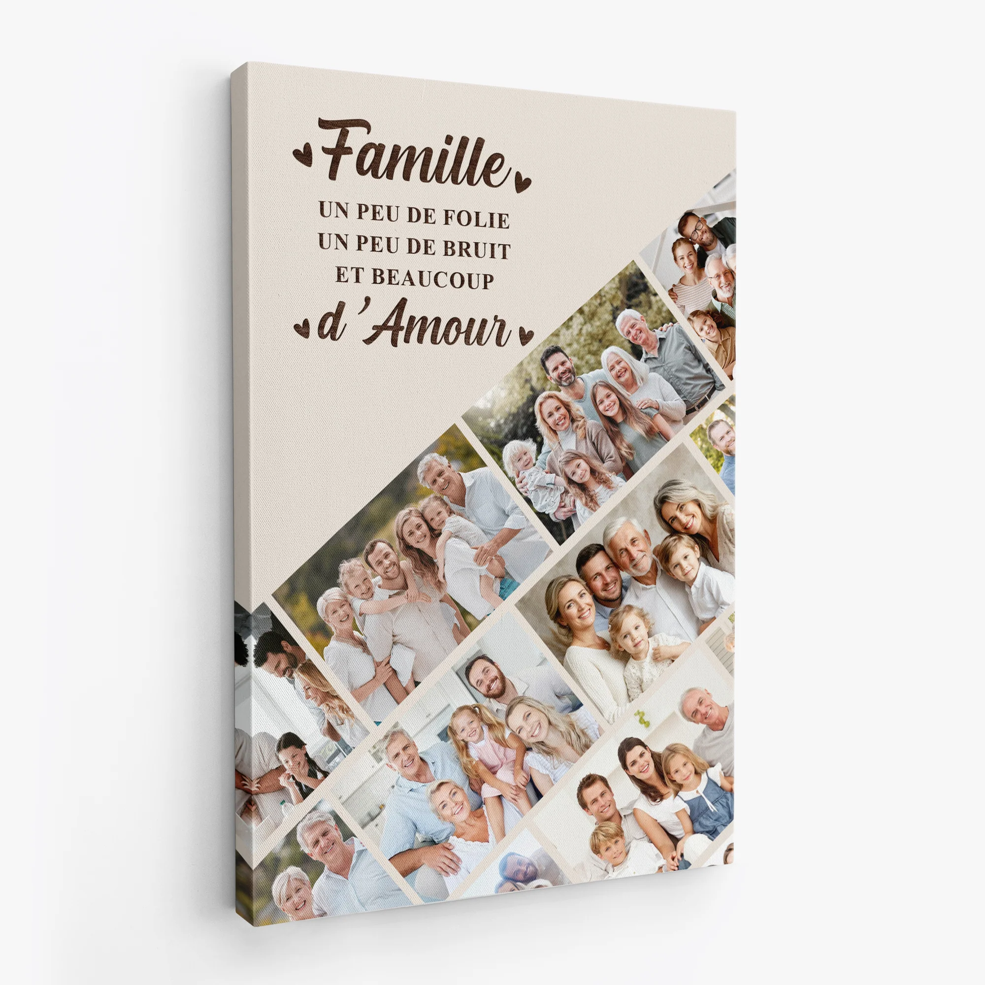 Tableau Photo Personnalisé Famille – Beaucoup D’Amour - Image 2