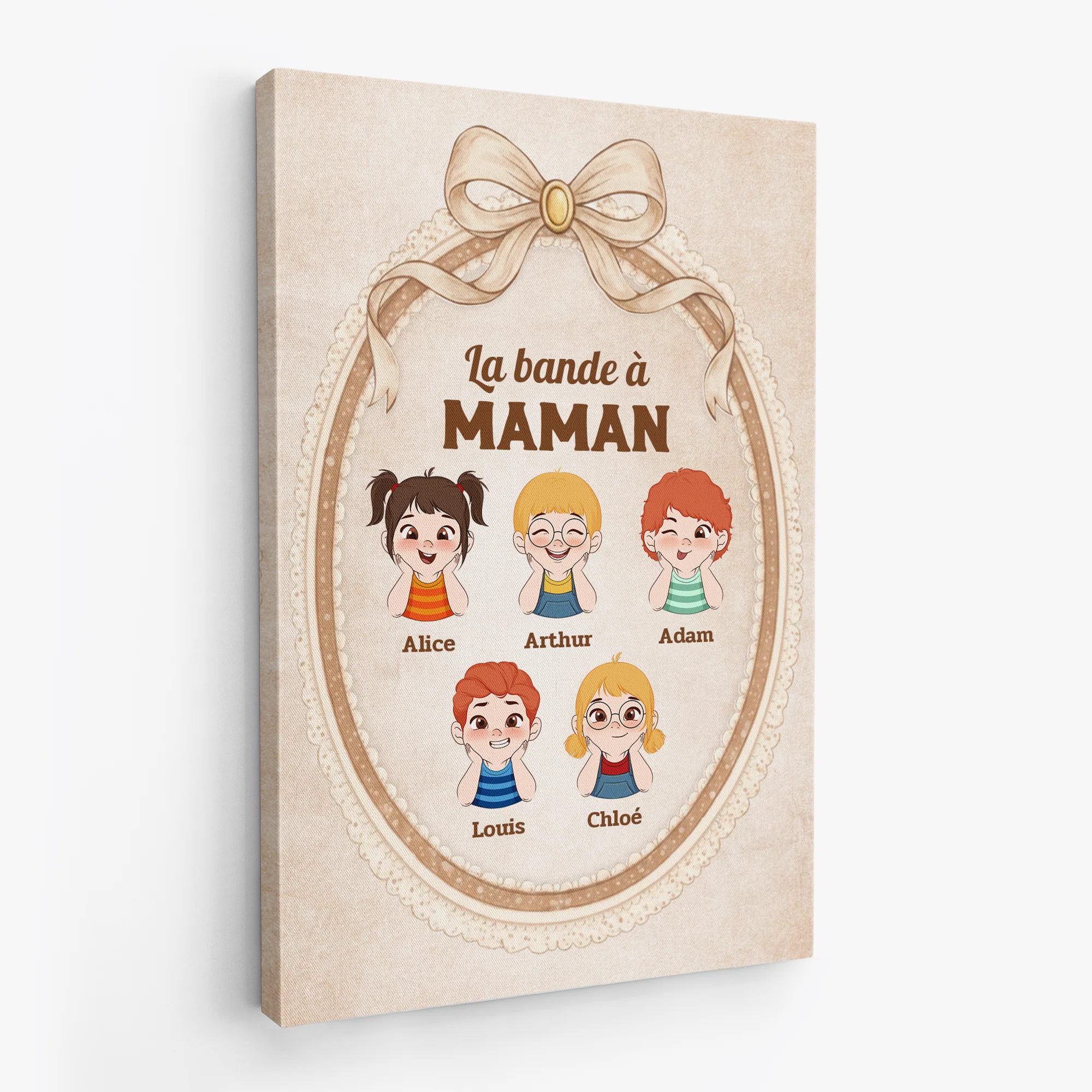 Toile Personnalisée Maman Mamie - Ses Petits Enfants - Image 2