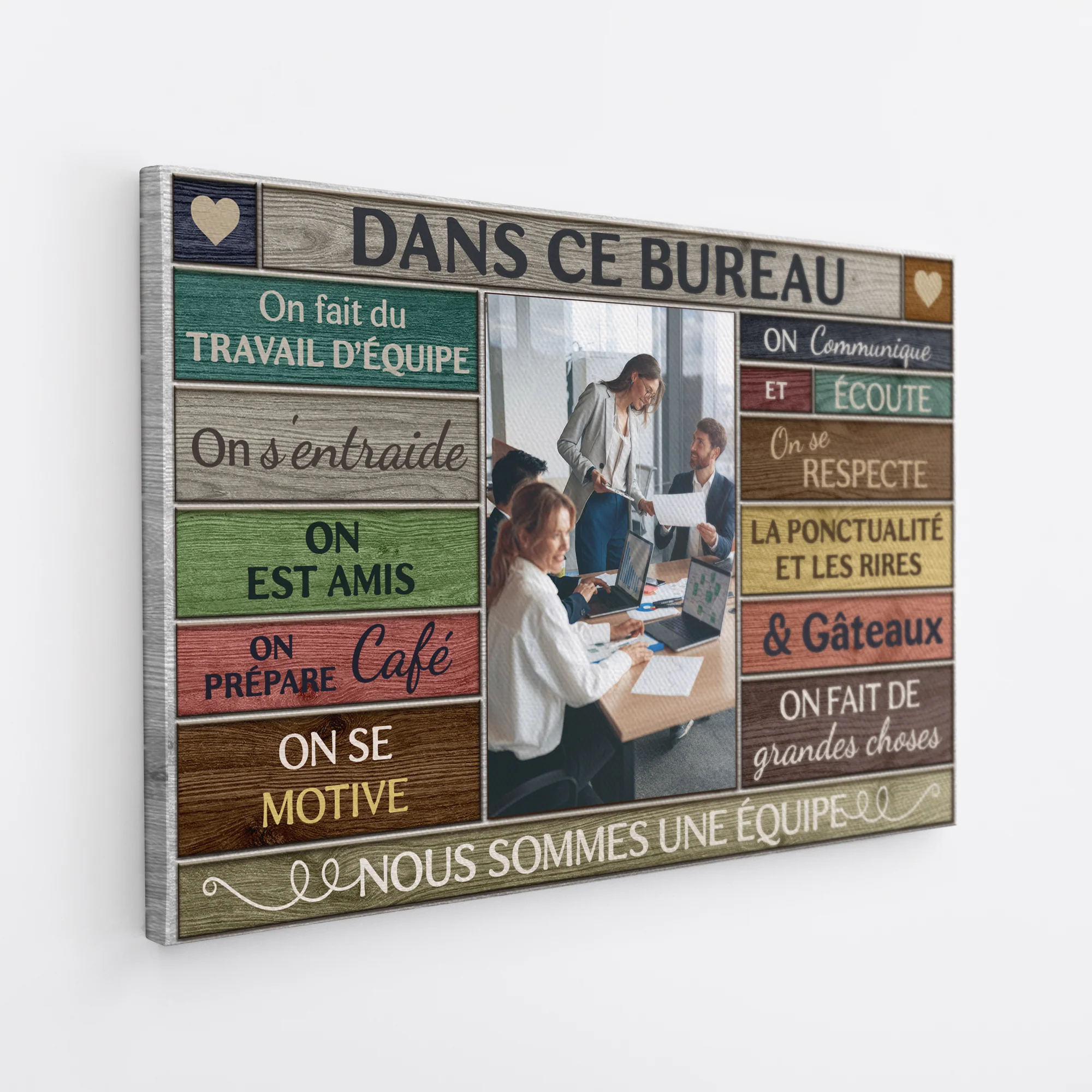 Toile Personnalisée Photo Pour Collègue - Dans Ce Bureau - Image 2