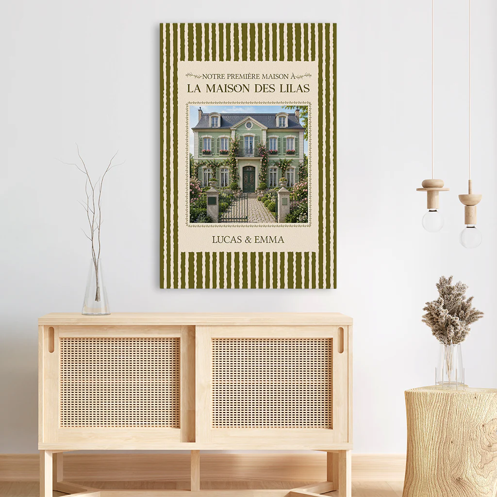 Toile Personnalisée Photo Pour Couple - Notre Nouvelle Maison - Image 3