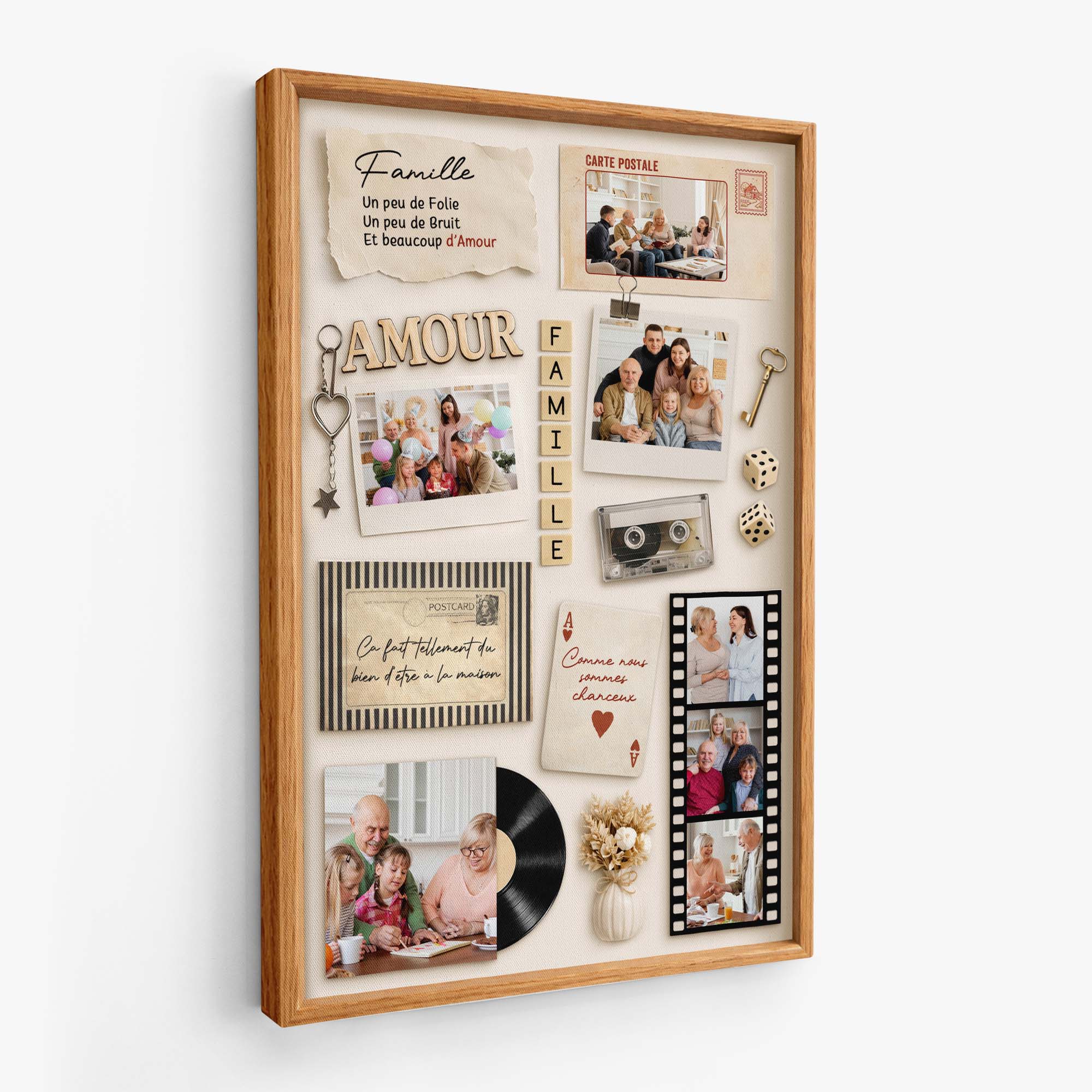 Tableau Photo Personnalisé – La Chance De Notre Famille - Image 2