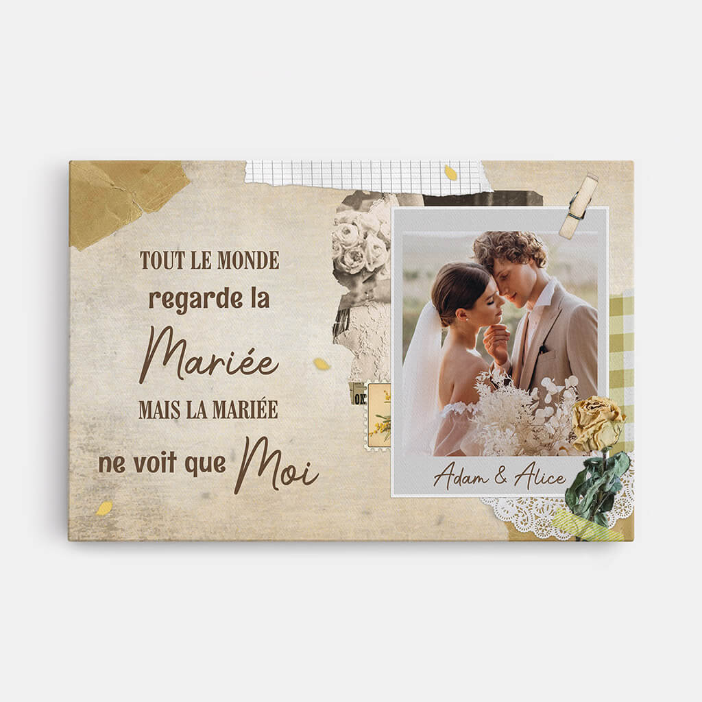 Toile Personnalisée Photo - Tout Le Monde Regarde La Mariée