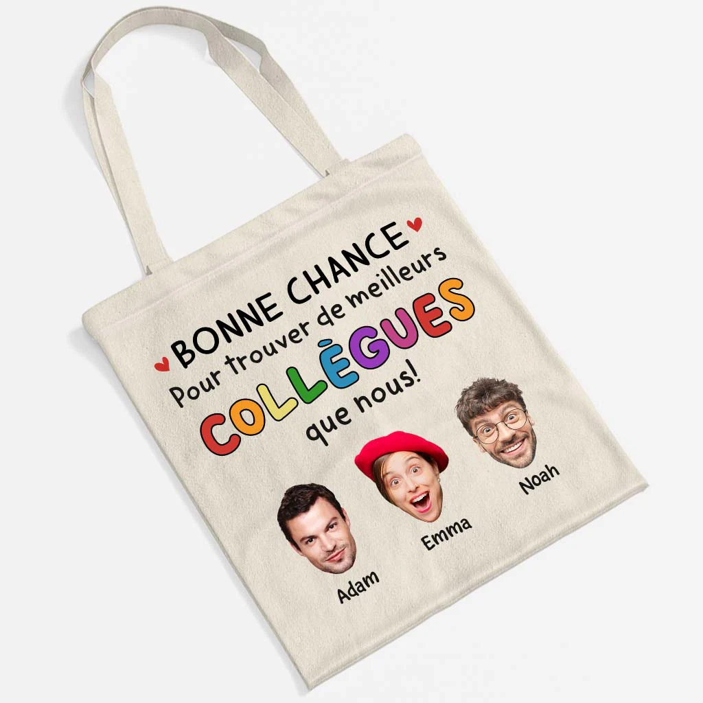 Tote Bag Personnalisé Meilleures Collègues - Avec Visages - Image 2