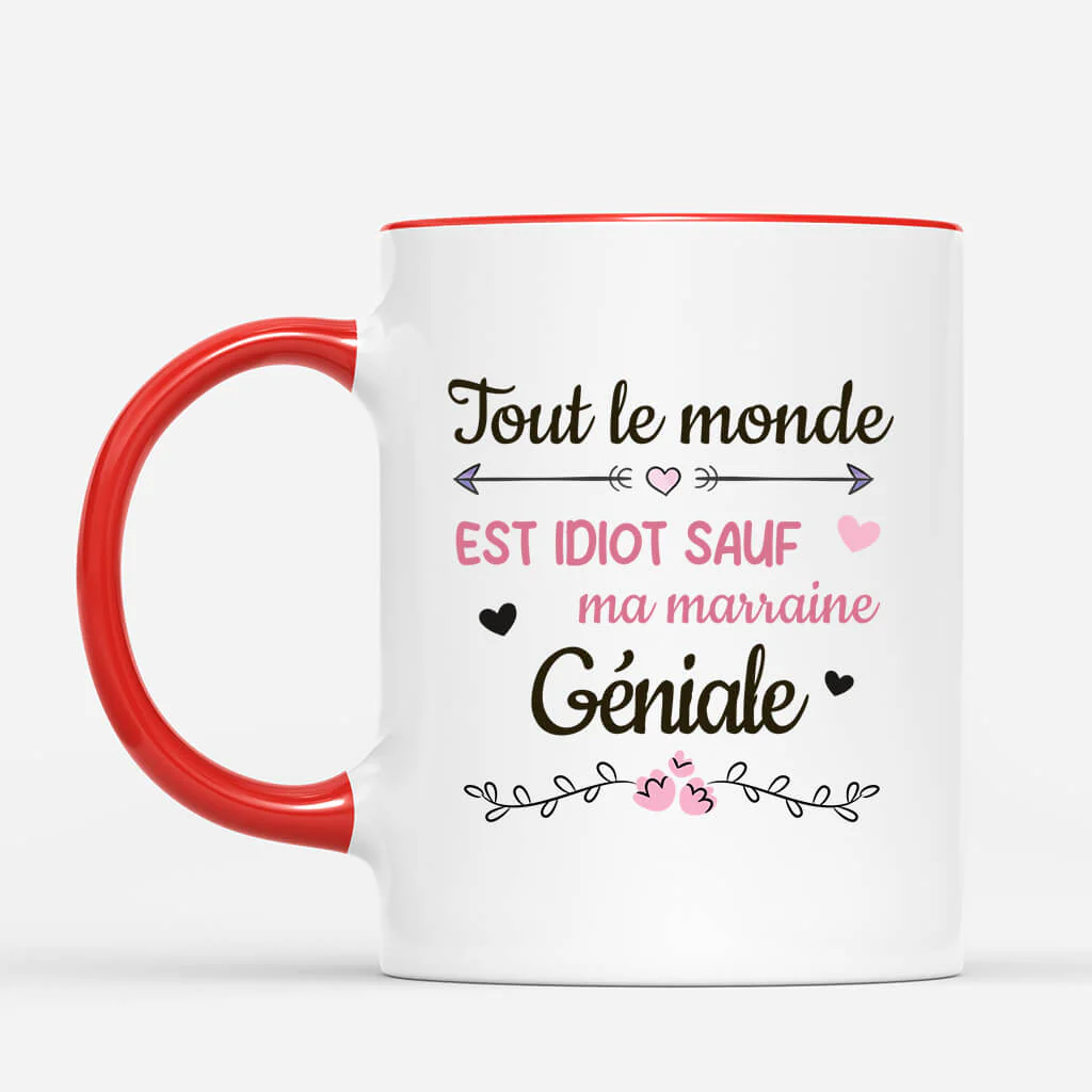 Mug Avec Photo Personnalisé - Marraine Géniale - Image 2