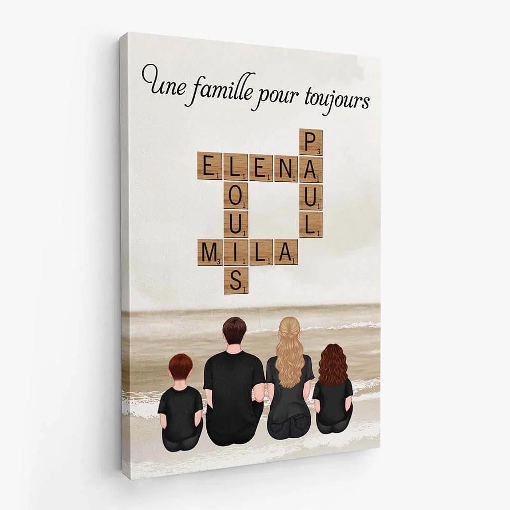 Tableau Famille Personnalisé – Une Famille Pour Toujours - Image 2