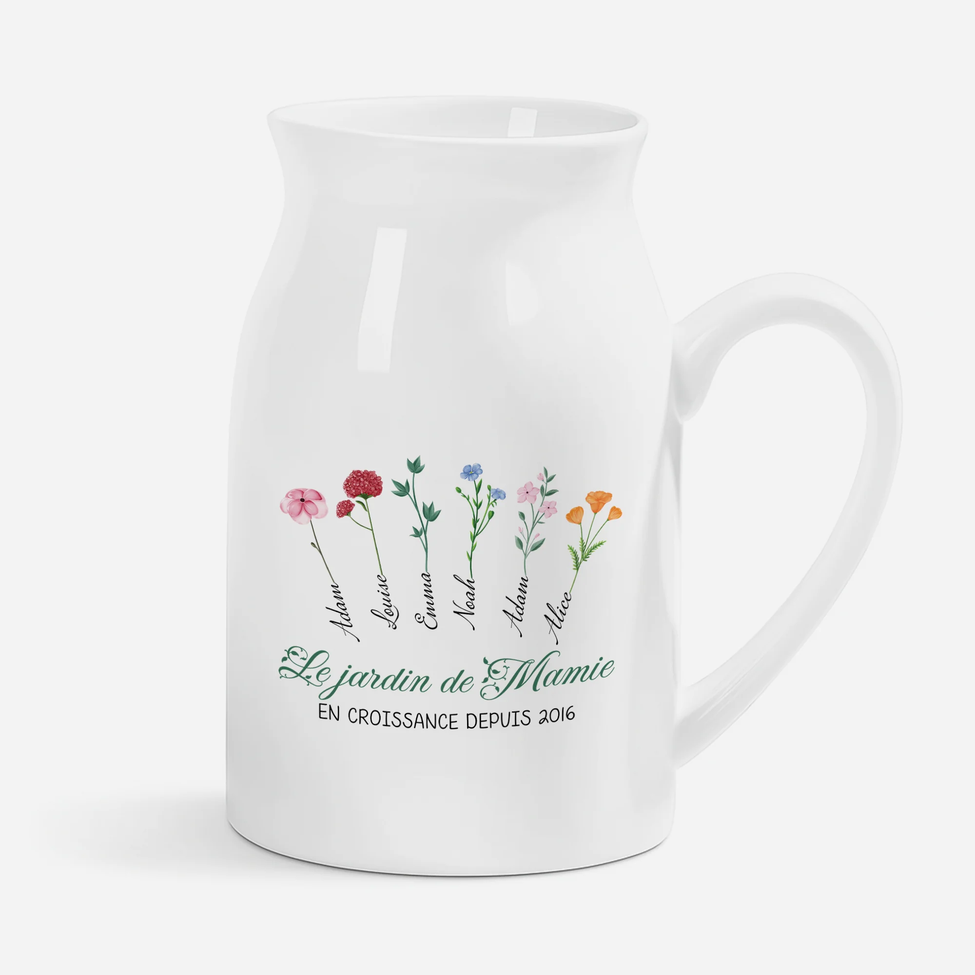 Vase Personnalisé Maman - Le Jardin De Mamie Maman