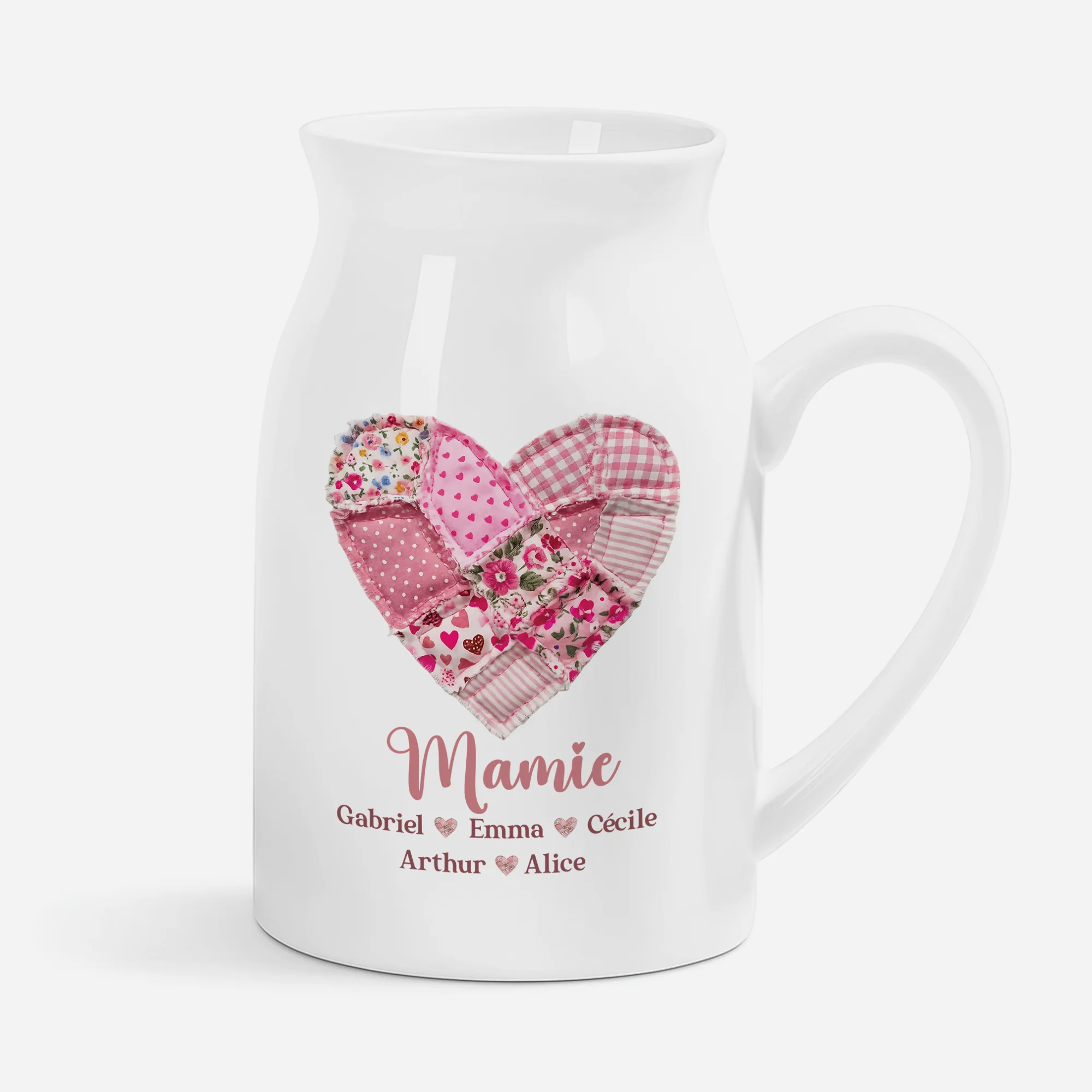 Vase Personnalisable - Cœur De Mamie Cœur De Maman