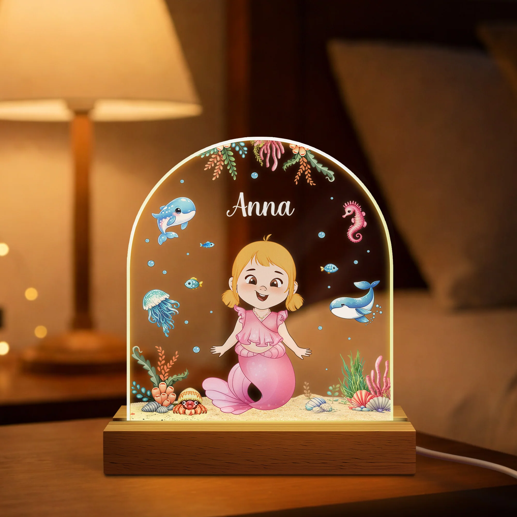 Veilleuse LED Personnalisé Photo - Enfant De La Mer