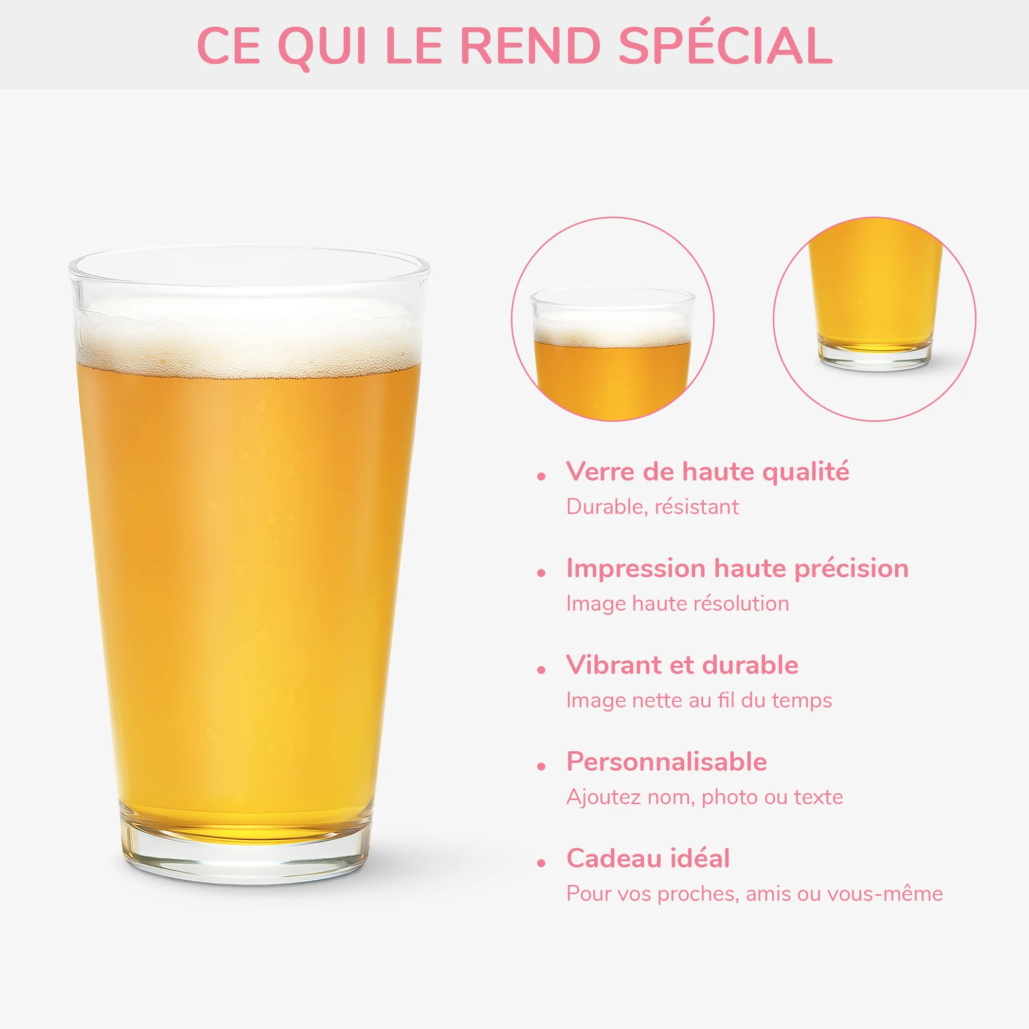 Verre à Bière Papa Personnalisé - Le Meilleur Papa - Image 4
