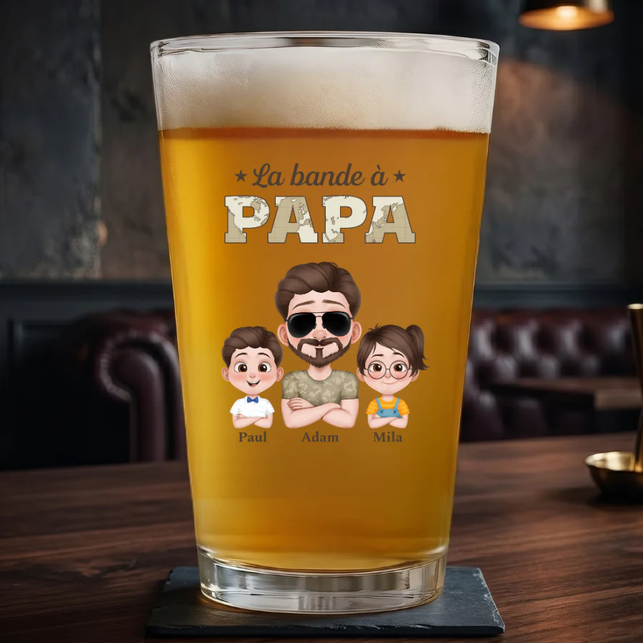 Verre À Bière Personnalisé - La Bande À Papa Soldat
