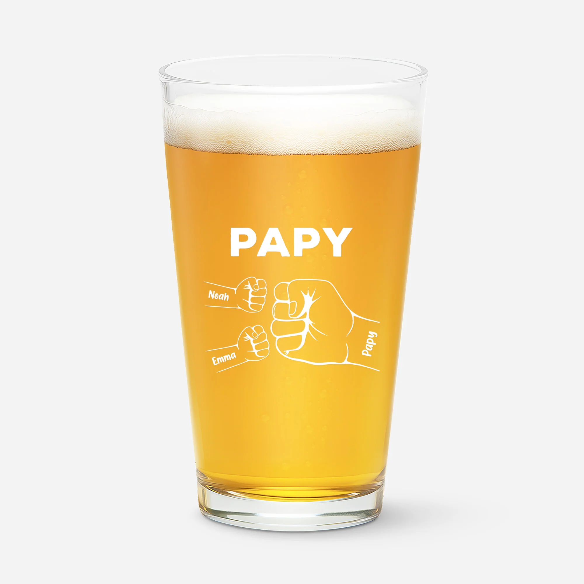 Cadeaux Papa Personnalisé - Verre à Bière - Image 2