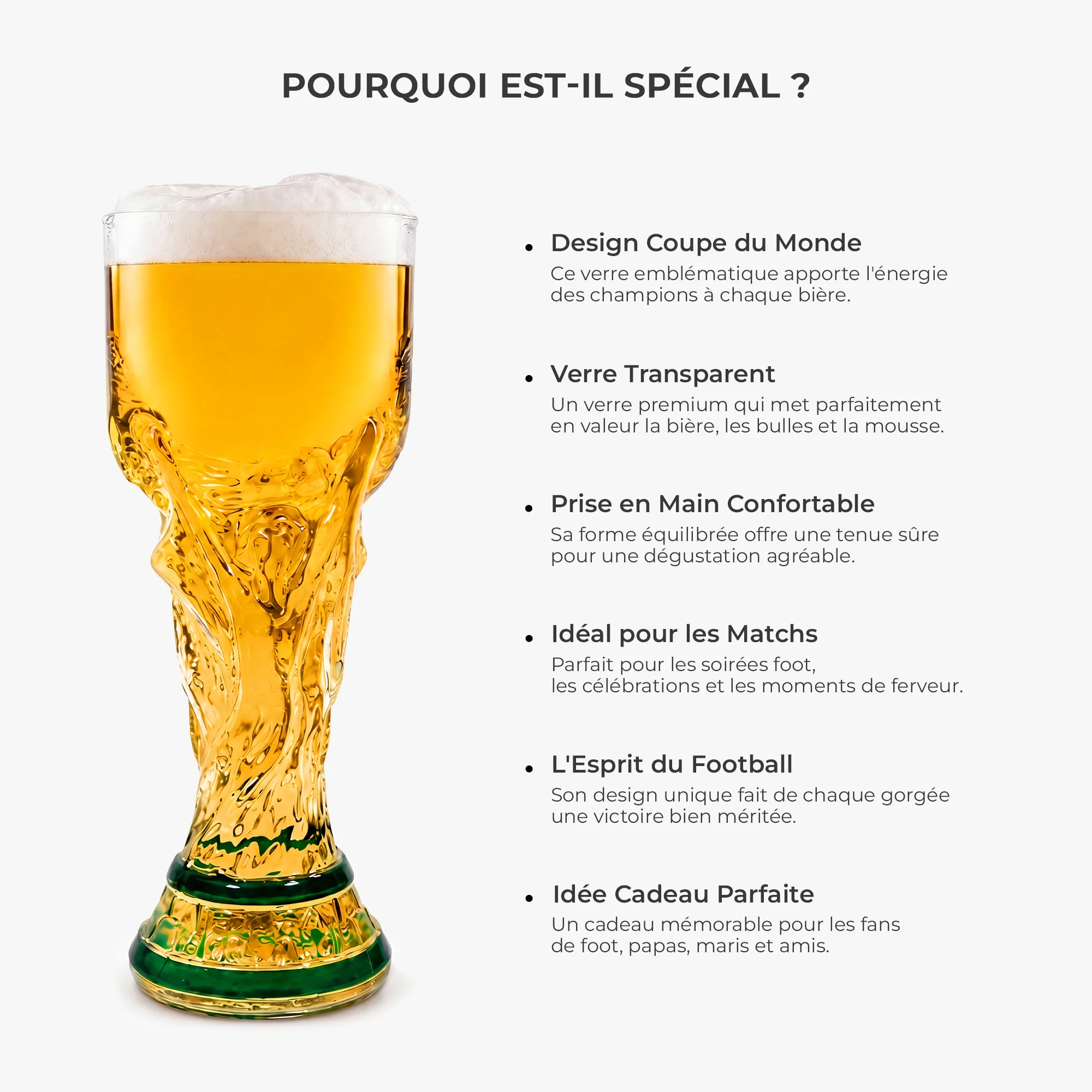 Verres À Bière Trophée Personnalisé - Le Papa Chien - Image 4