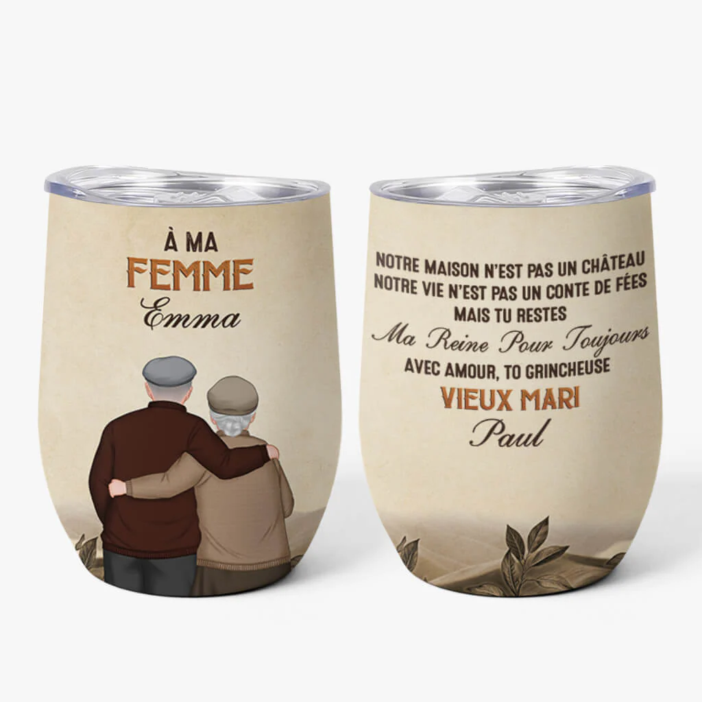 Mug Isotherme 355ml Personnalisé - À Ma Femme - À Mon Mari