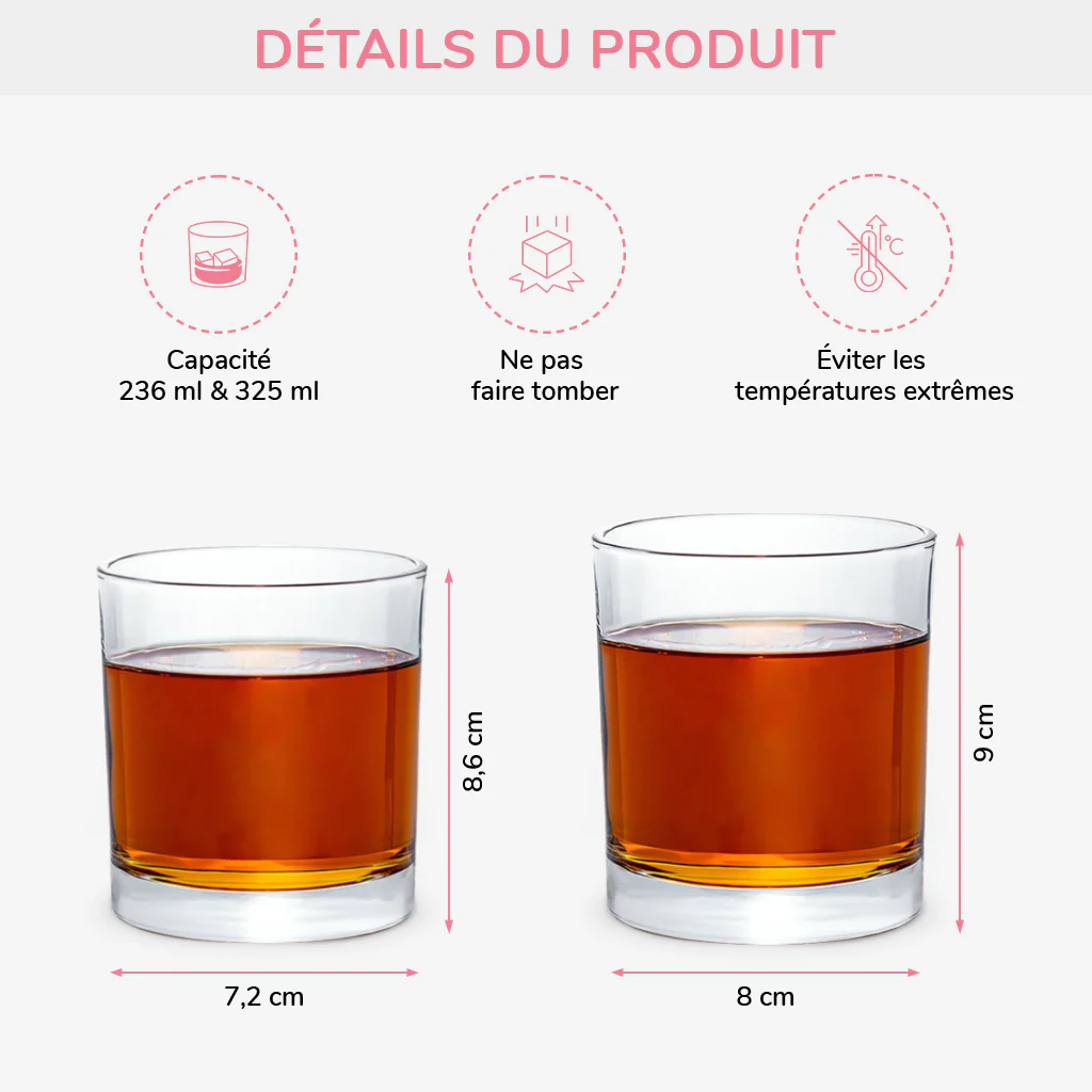 Verre À Whisky Personnalisé Femme - Mon Cœur M’a Mené Au Lit - Image 3