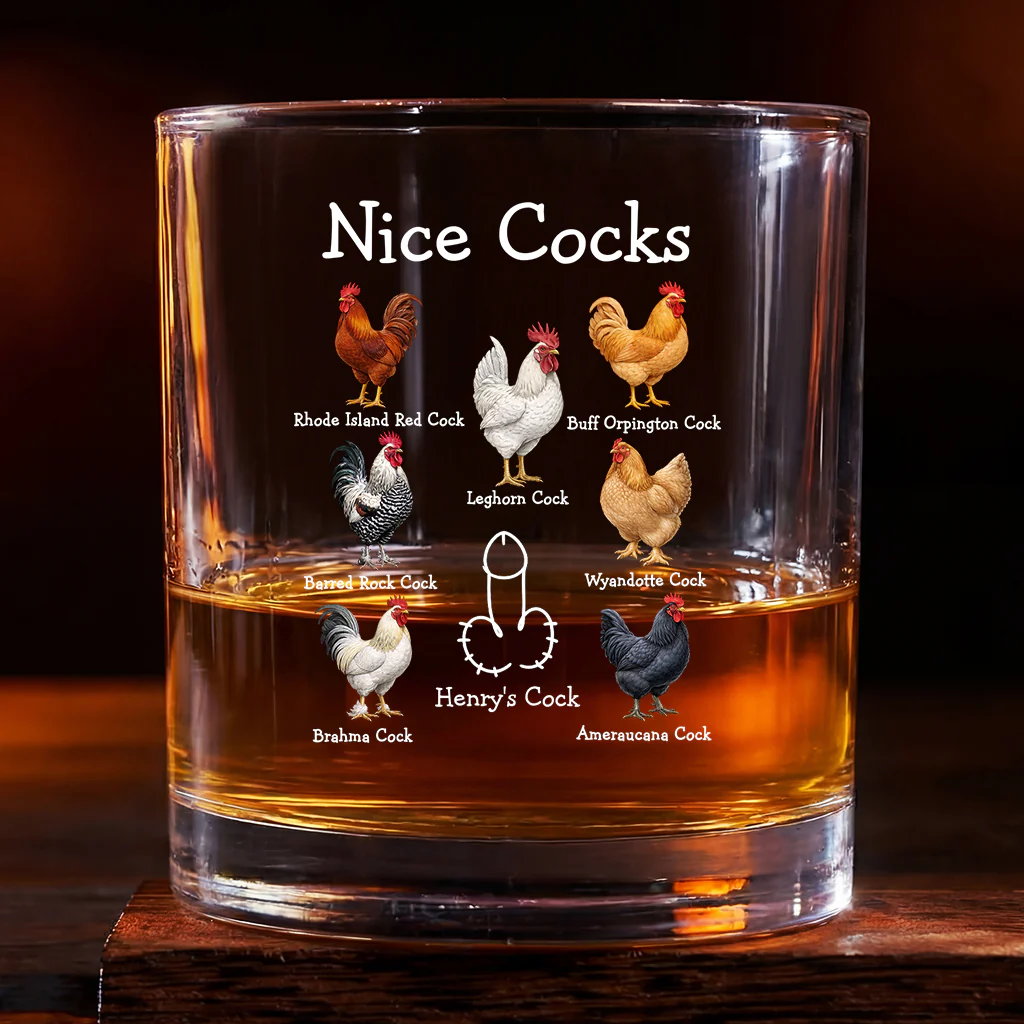 Verre À Whisky Personnalisé Humour Femme/Homme Avec Jeu De Mots - Nice Cocks