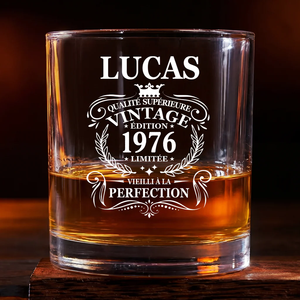 Verre Whisky Personnalisé - Édition Limitée Cadeau Pour Anniversaire Homme Femme
