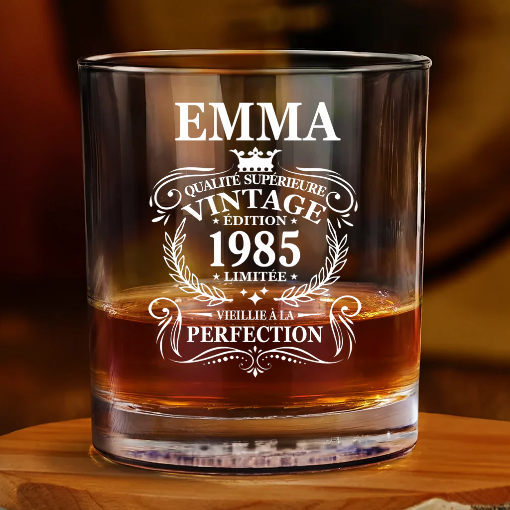 Verre Whisky Personnalisé - Édition Limitée Cadeau Pour Anniversaire Homme Femme - Image 2